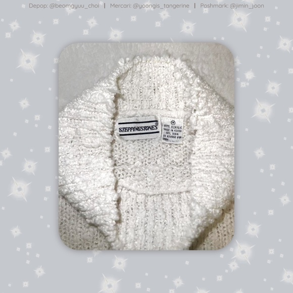 Textured white sweater - Picture 3 of 3